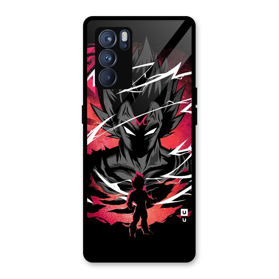 Cool Vegeta Glass Back Case for Oppo Reno6 Pro 5G