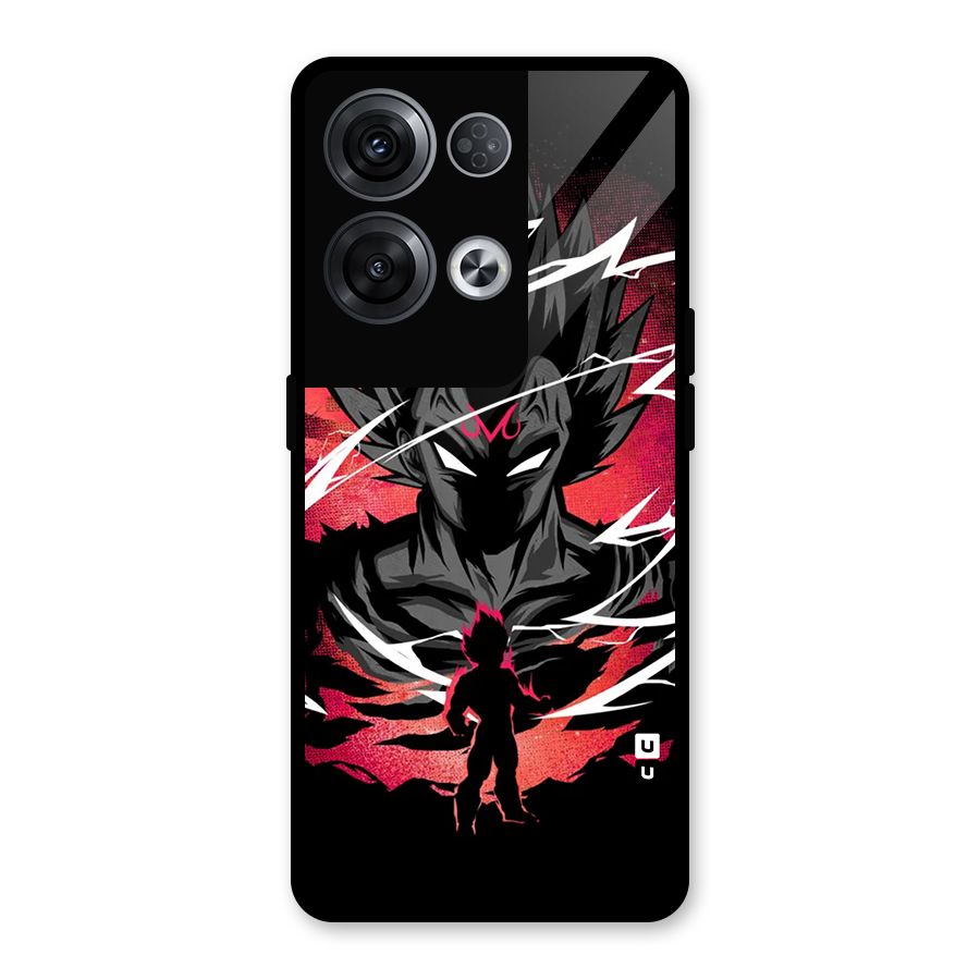 Cool Vegeta Glass Back Case for Oppo Reno8 Pro 5G