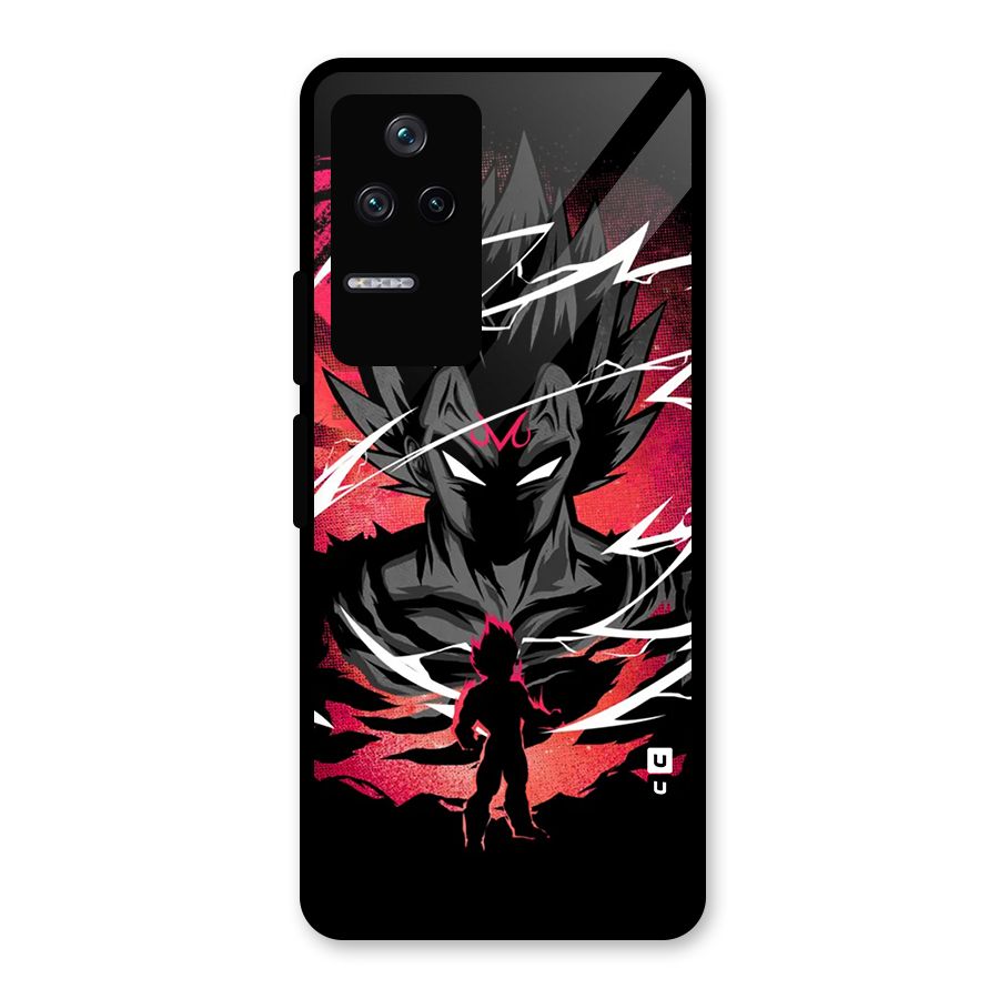Cool Vegeta Glass Back Case for Poco F4 5G