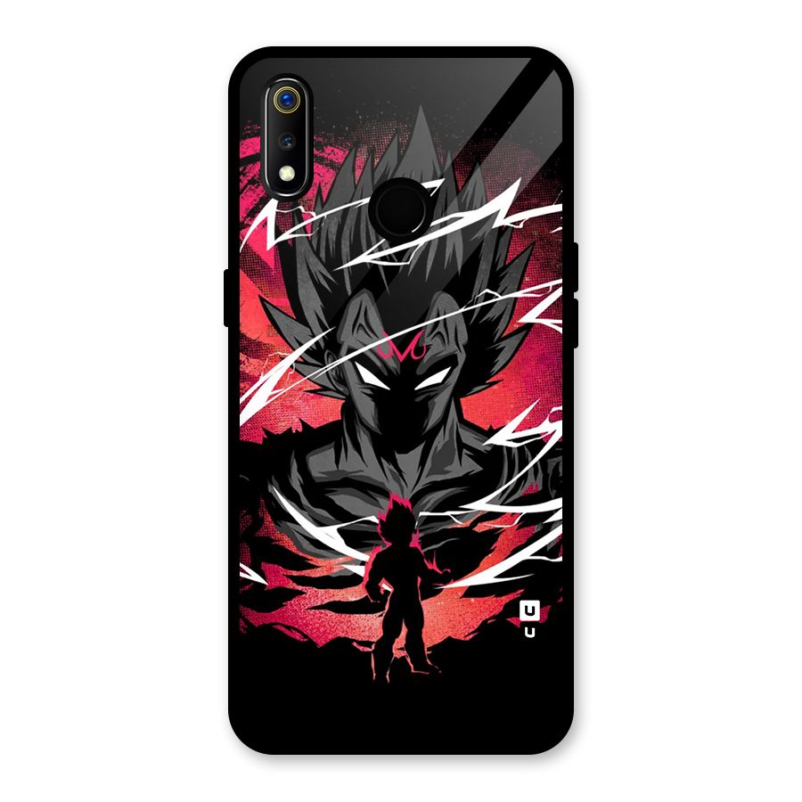 Cool Vegeta Glass Back Case for Realme 3i