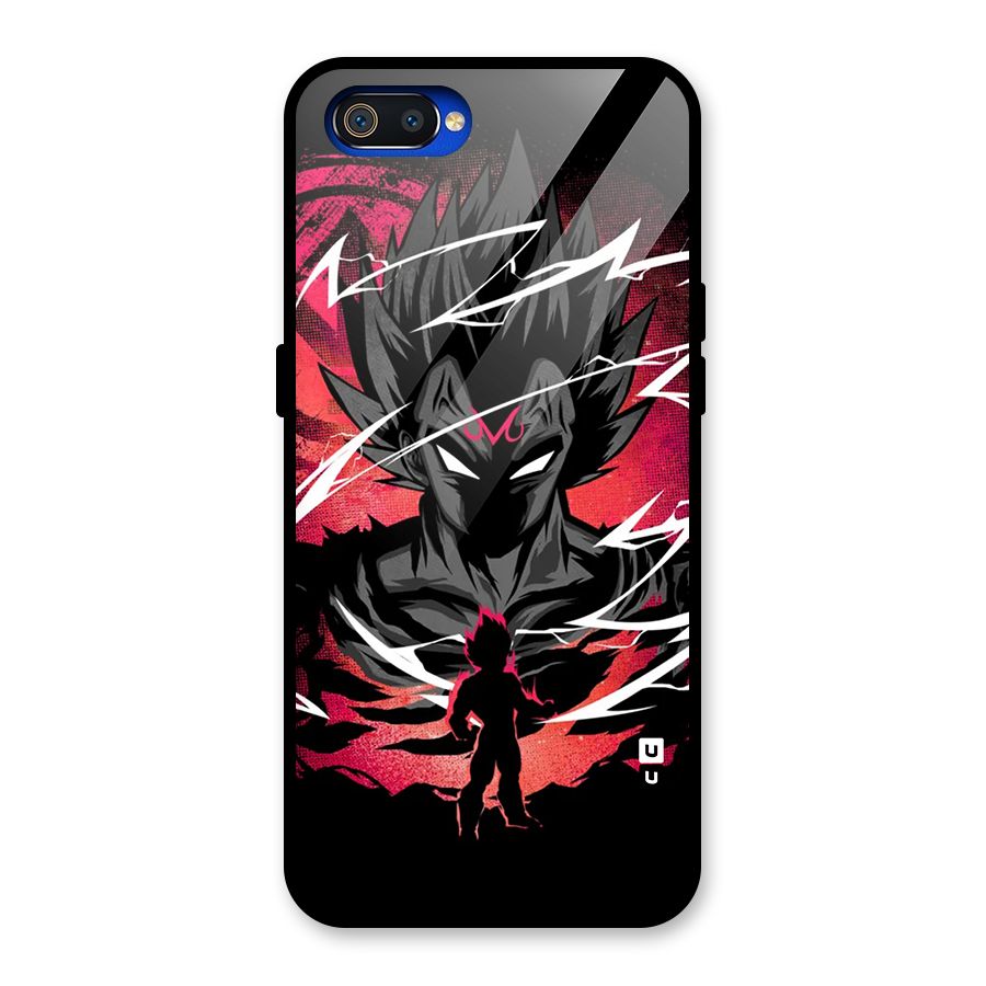 Cool Vegeta Glass Back Case for Realme C2