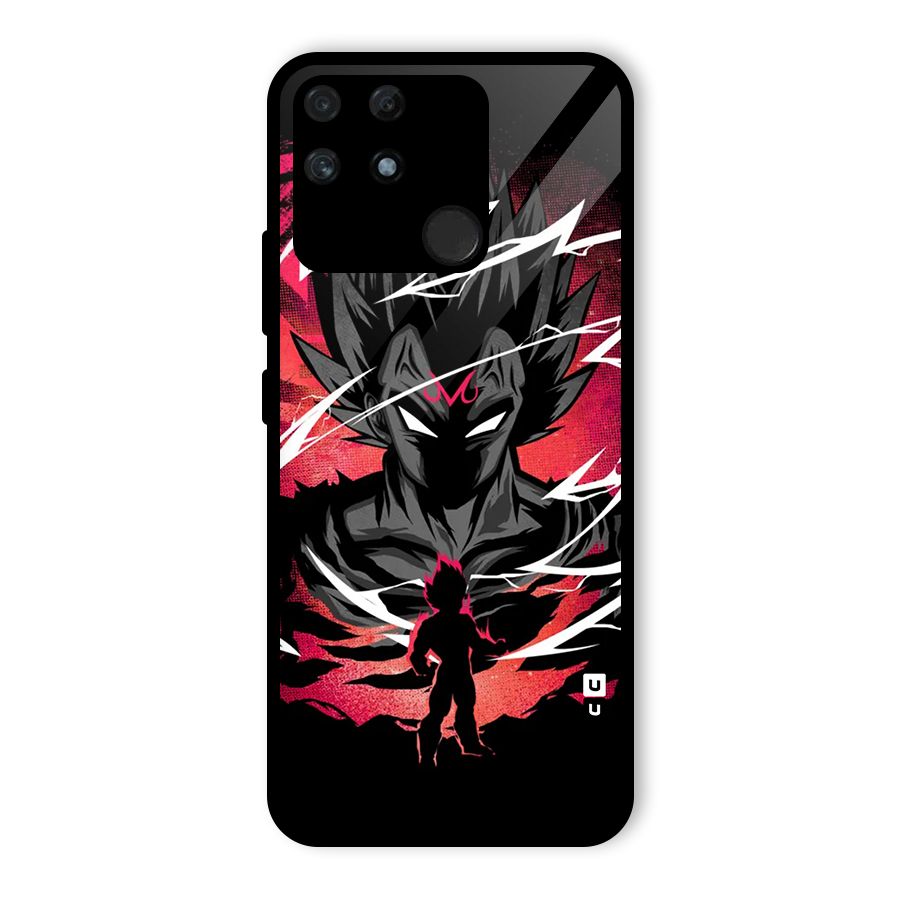 Cool Vegeta Glass Back Case for Realme Narzo 50A