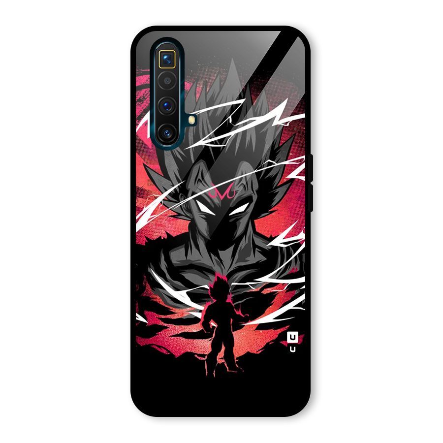 Cool Vegeta Glass Back Case for Realme X3