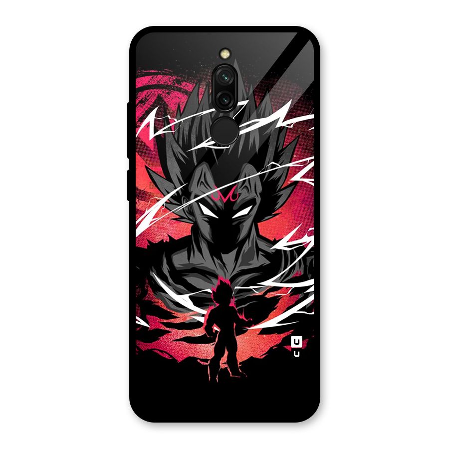 Cool Vegeta Glass Back Case for Redmi 8