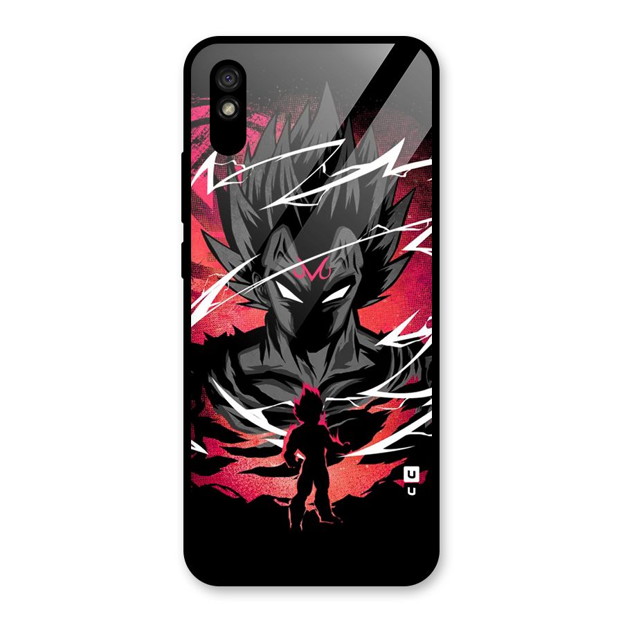 Cool Vegeta Glass Back Case for Redmi 9A