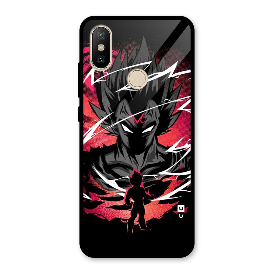 Cool Vegeta Glass Back Case for Redmi A2