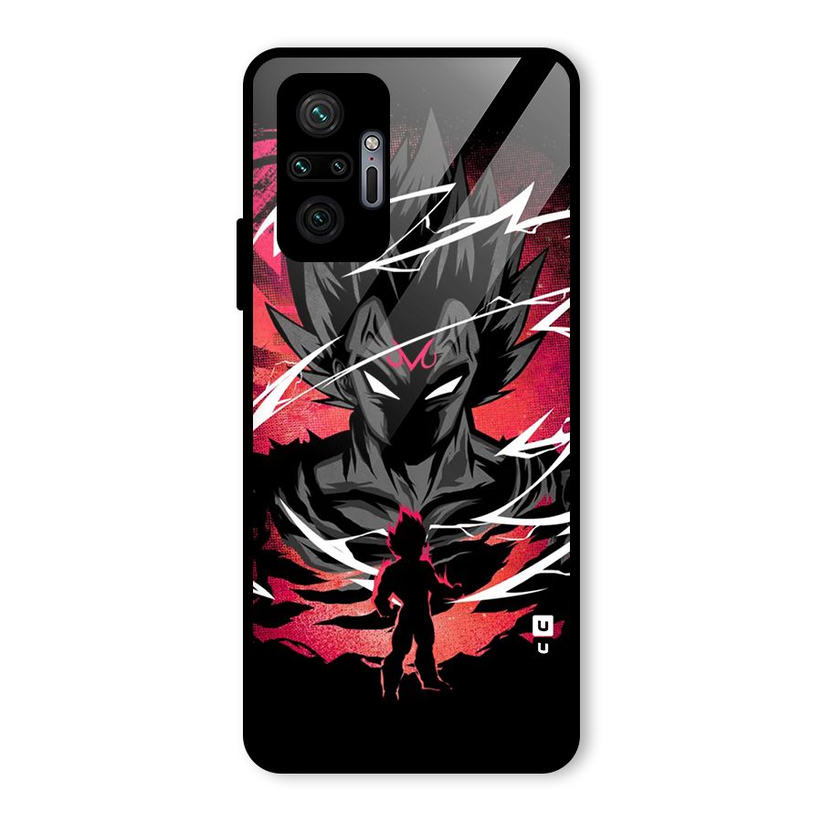 Cool Vegeta Glass Back Case for Redmi Note 10 Pro Max