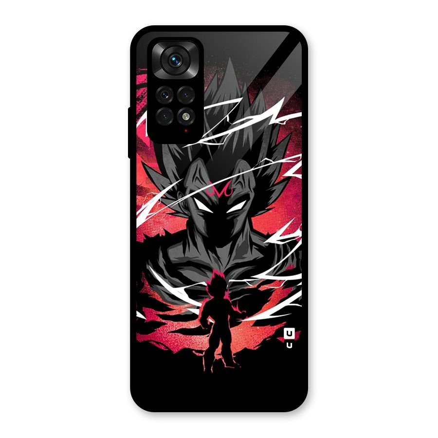 Cool Vegeta Glass Back Case for Redmi Note 11S