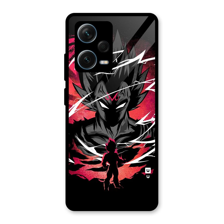 Cool Vegeta Glass Back Case for Redmi Note 12 Pro Plus 5G