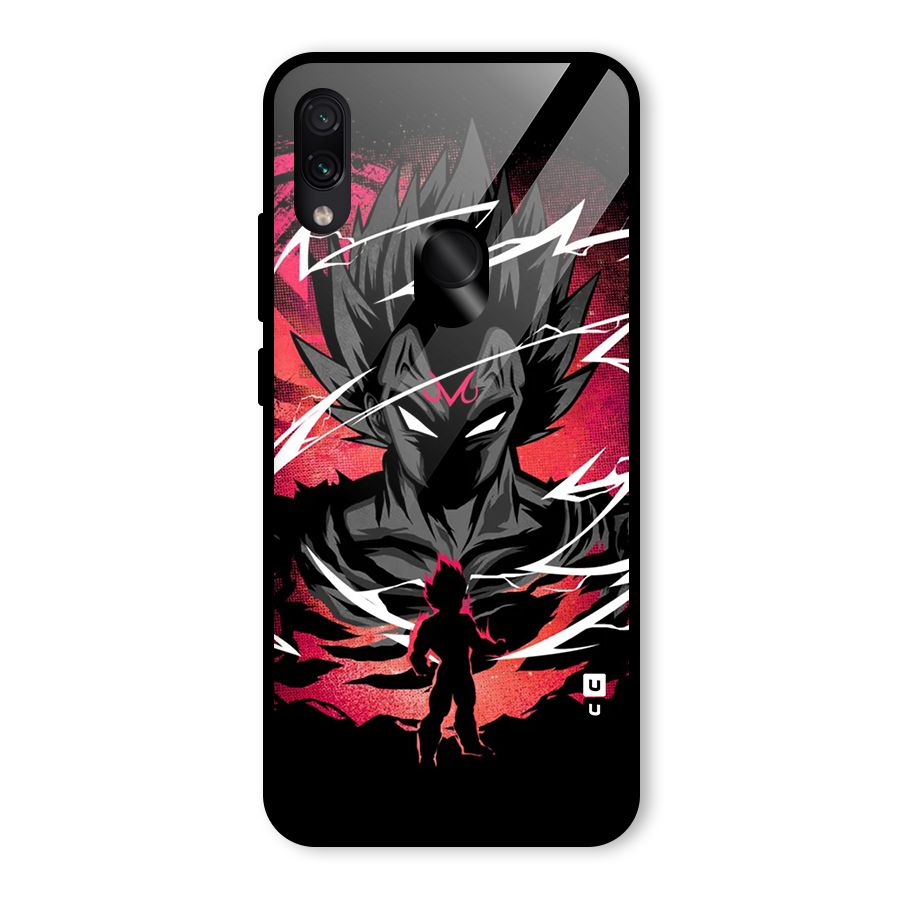 Cool Vegeta Glass Back Case for Redmi Note 7 Pro