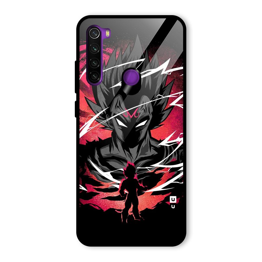 Cool Vegeta Glass Back Case for Redmi Note 8