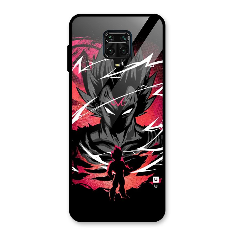 Cool Vegeta Glass Back Case for Redmi Note 9 Pro
