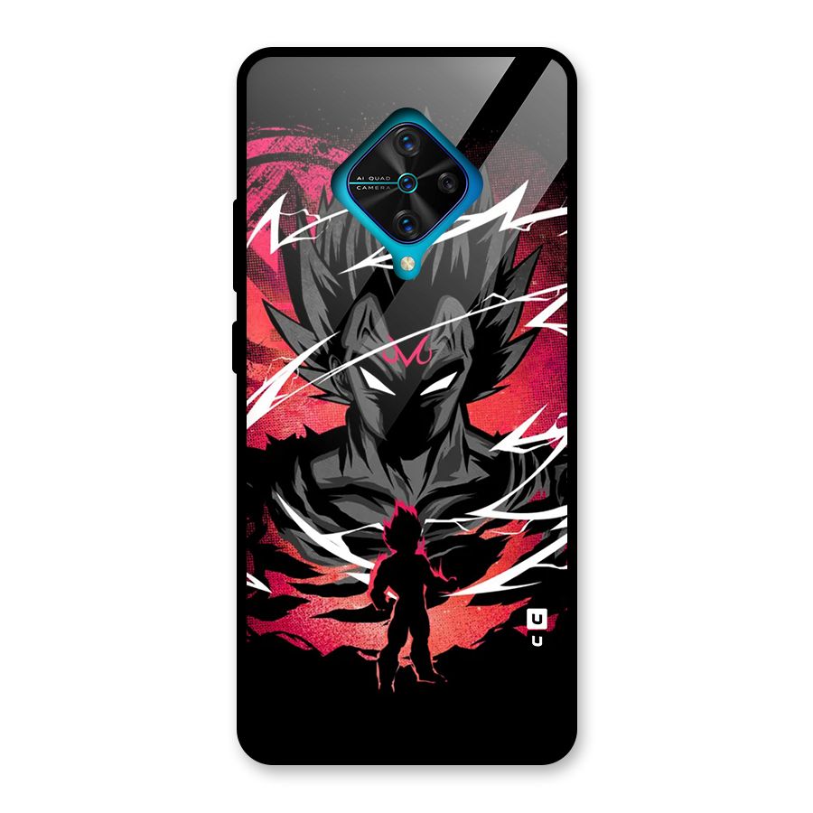 Cool Vegeta Glass Back Case for Vivo S1 Pro