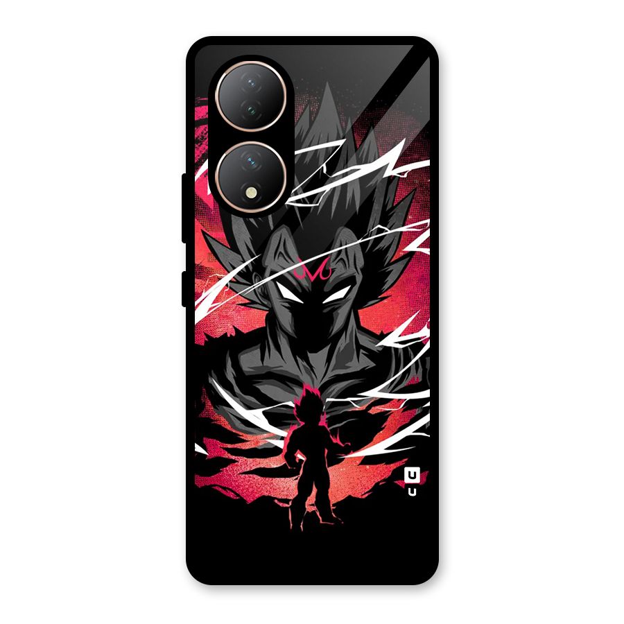 Cool Vegeta Glass Back Case for Vivo T2