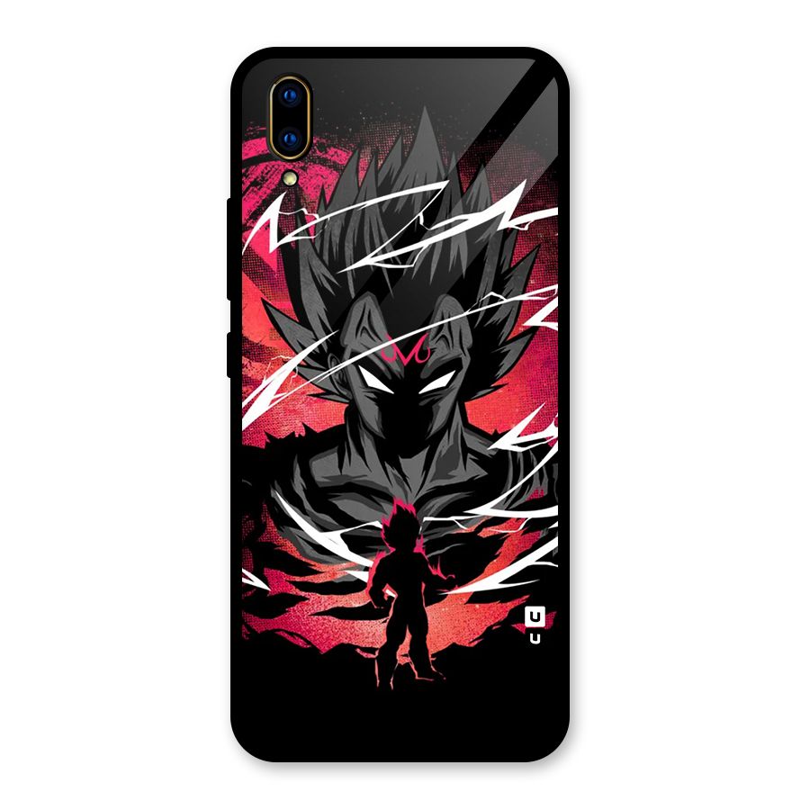 Cool Vegeta Glass Back Case for Vivo V11 Pro