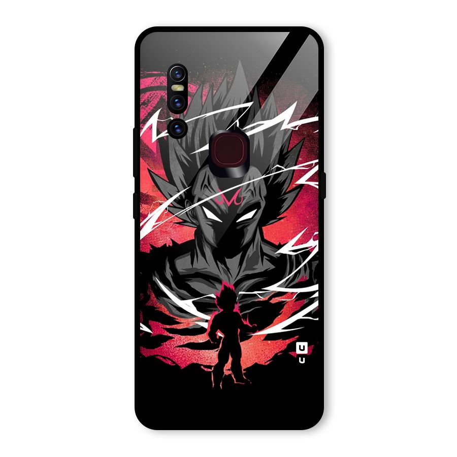 Cool Vegeta Glass Back Case for Vivo V15