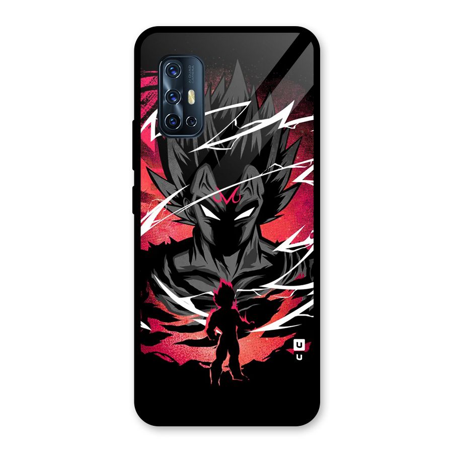 Cool Vegeta Glass Back Case for Vivo V17