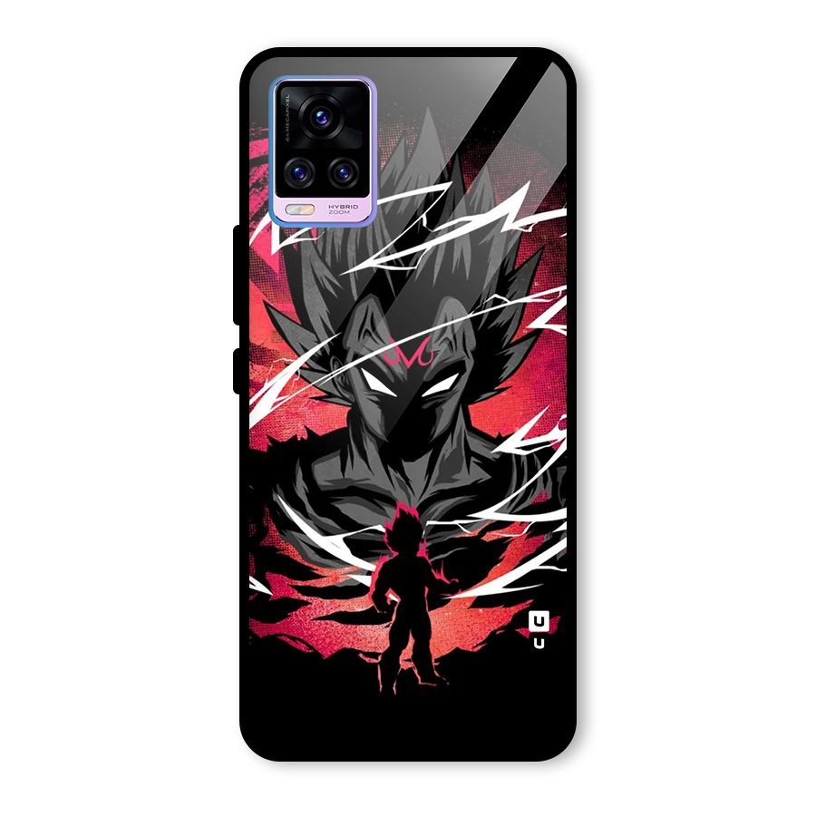 Cool Vegeta Glass Back Case for Vivo V20 Pro