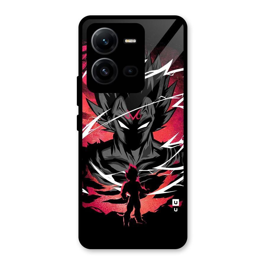 Cool Vegeta Glass Back Case for Vivo V25
