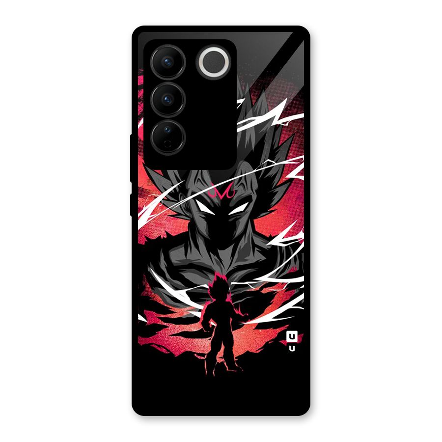 Cool Vegeta Glass Back Case for Vivo V27