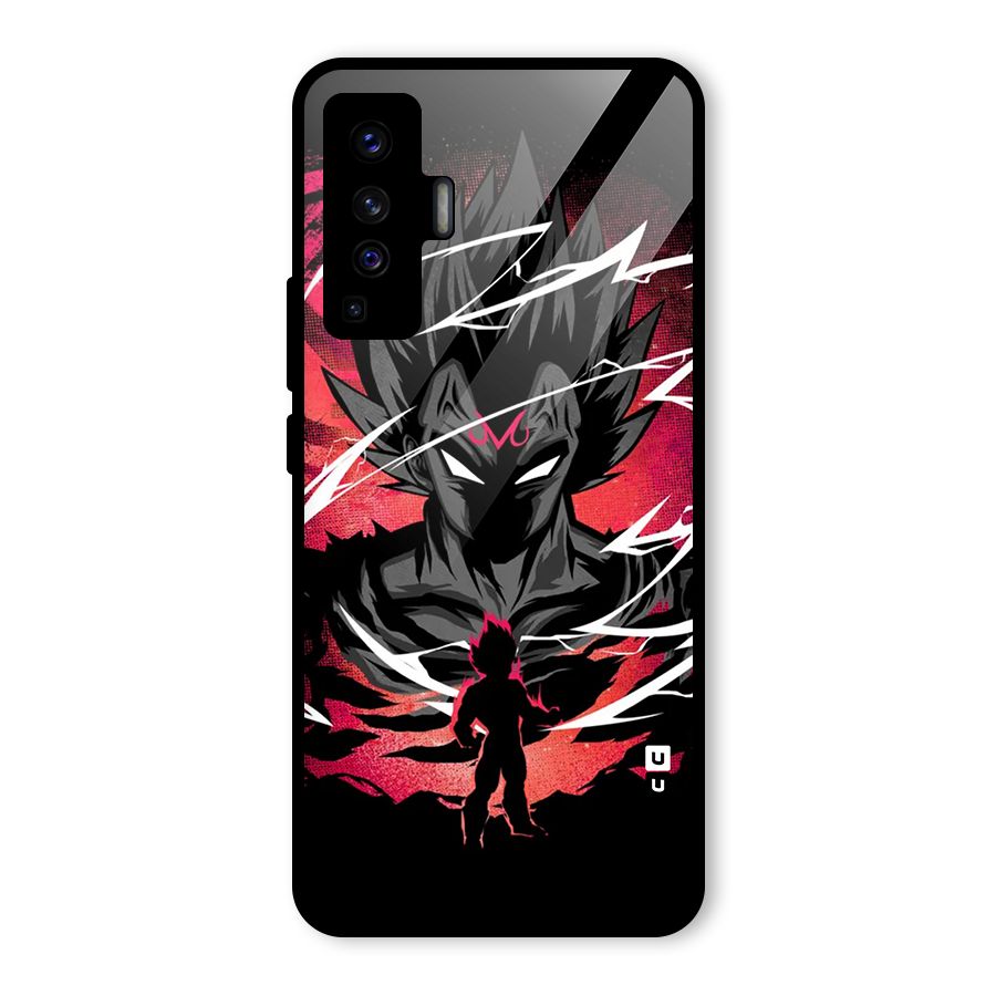 Cool Vegeta Glass Back Case for Vivo X50