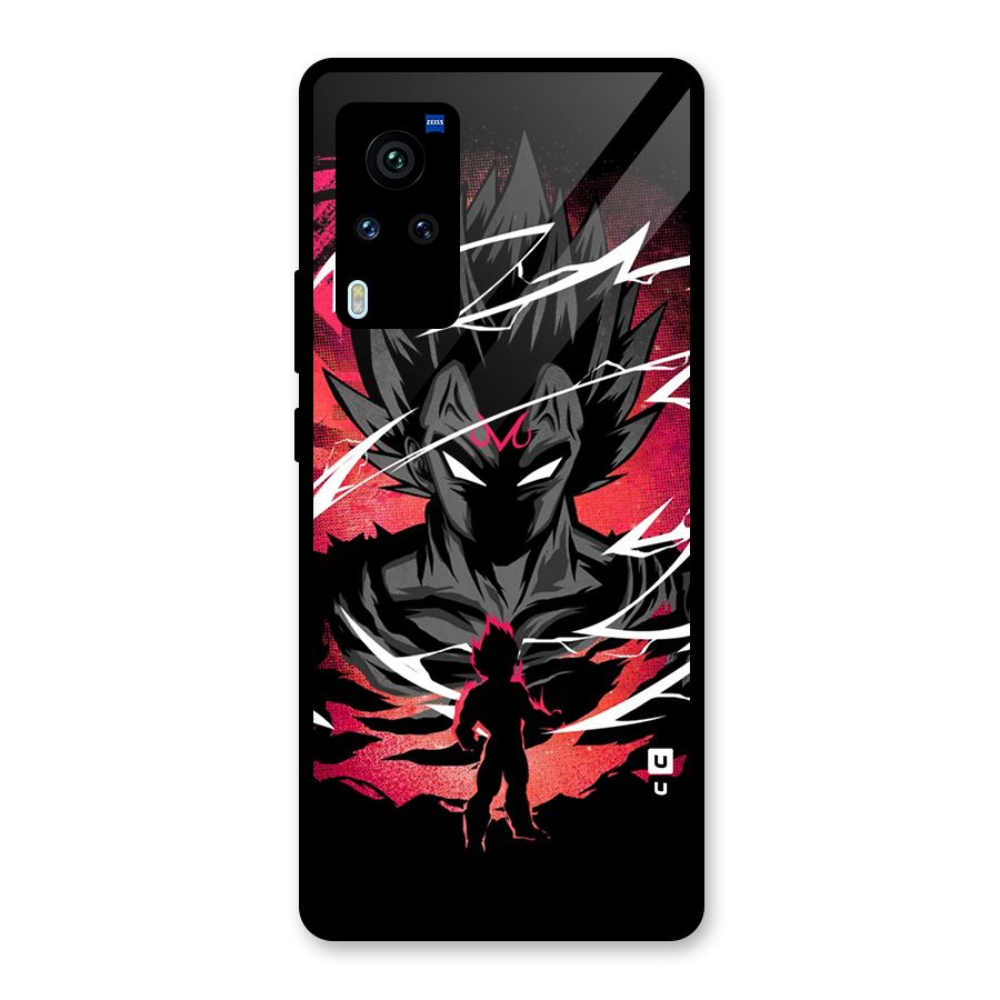 Cool Vegeta Glass Back Case for Vivo X60 Pro