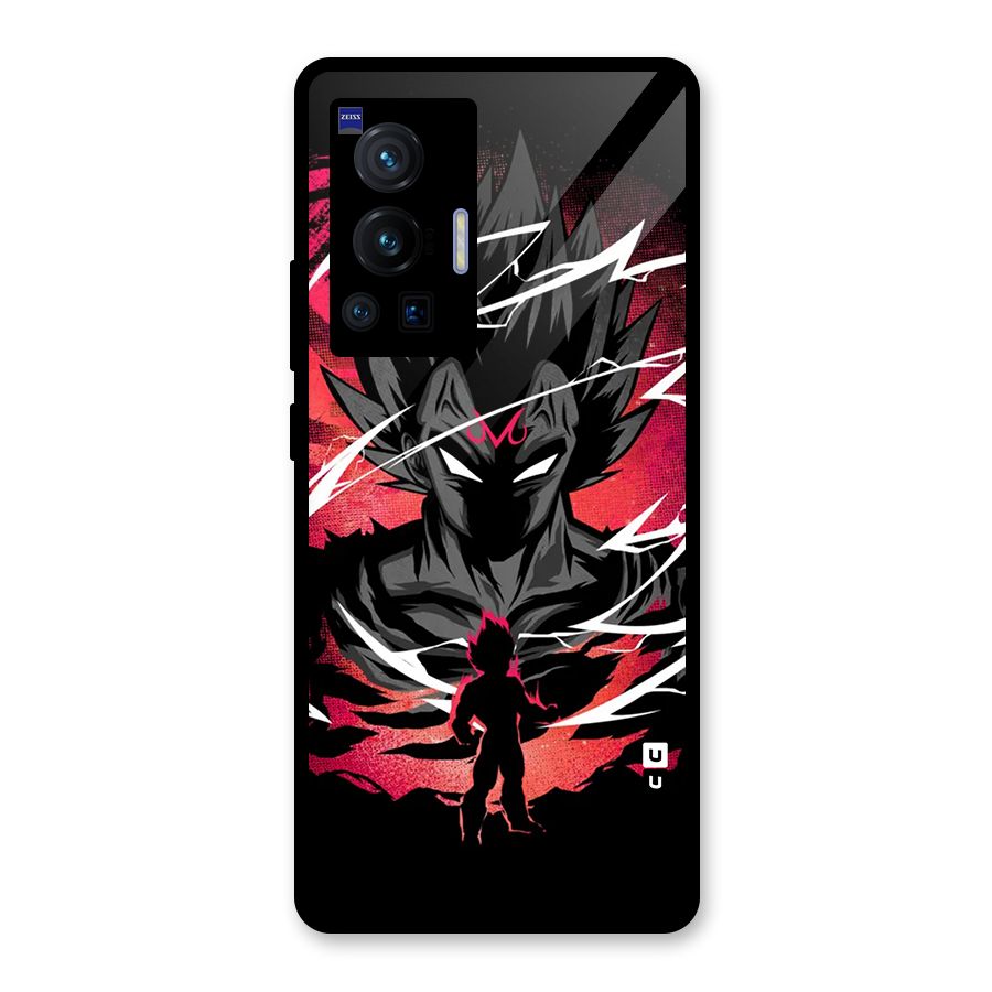 Cool Vegeta Glass Back Case for Vivo X70 Pro