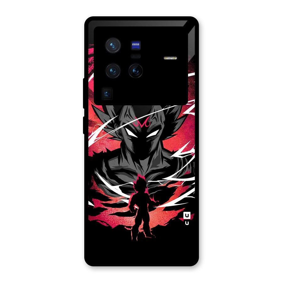 Cool Vegeta Glass Back Case for Vivo X80 Pro