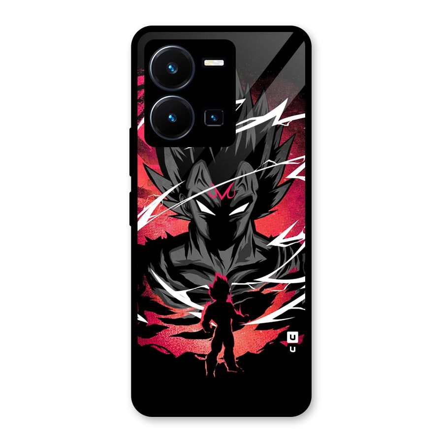 Cool Vegeta Glass Back Case for Vivo Y35