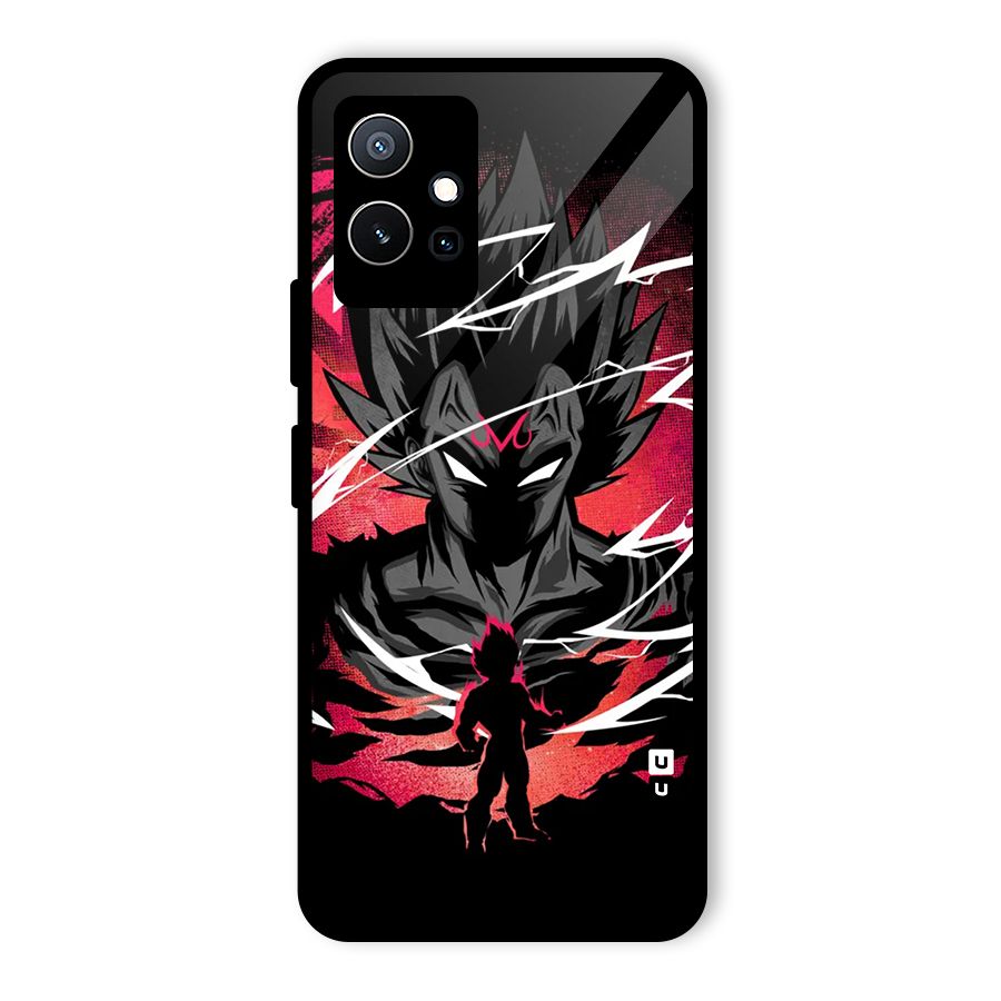 Cool Vegeta Glass Back Case for Vivo Y75 5G