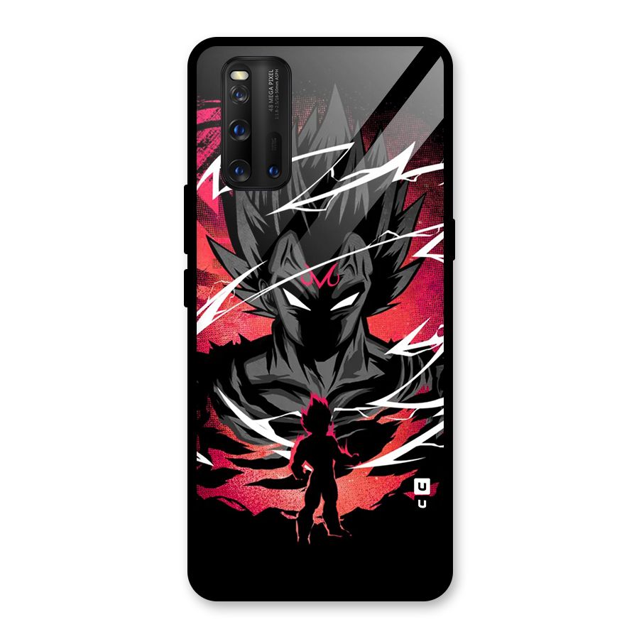 Cool Vegeta Glass Back Case for Vivo iQOO 3