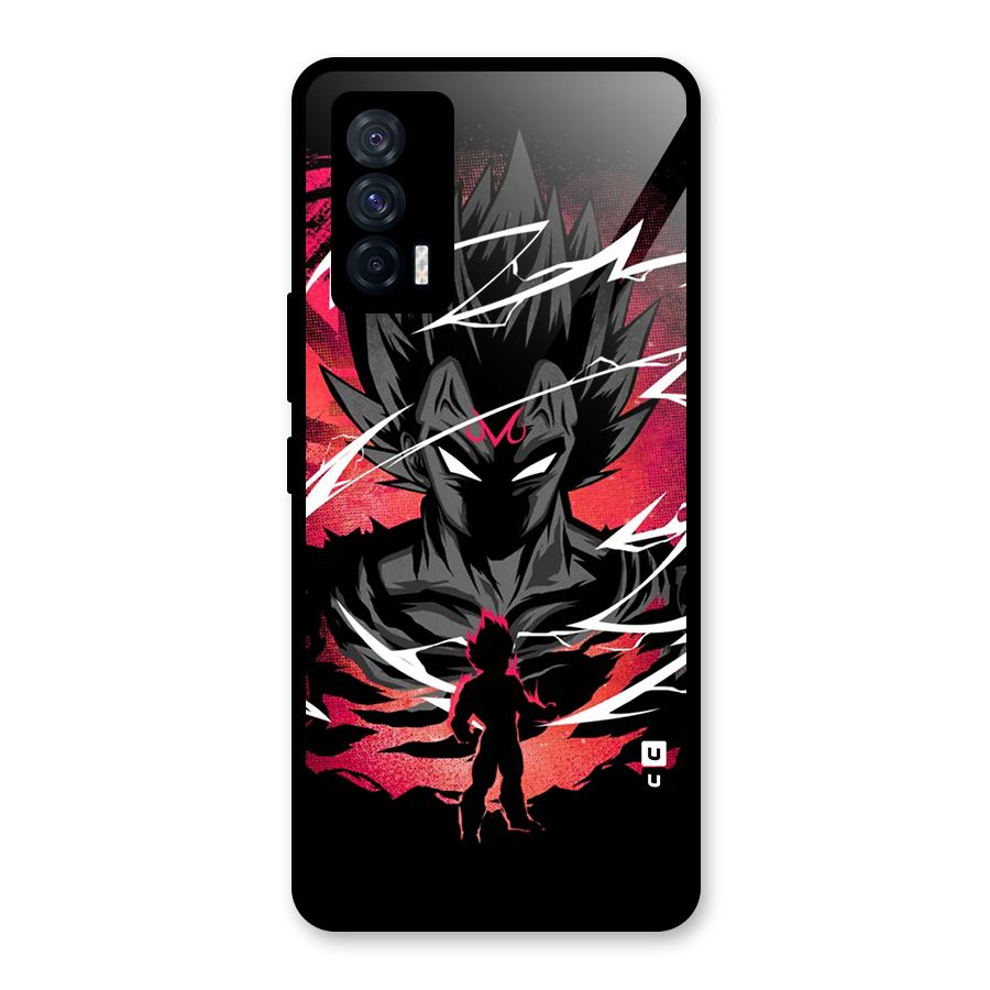 Cool Vegeta Glass Back Case for Vivo iQOO 7 5G