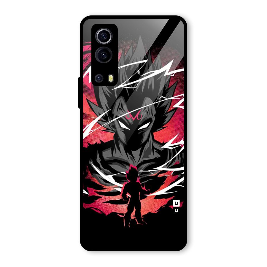 Cool Vegeta Glass Back Case for Vivo iQOO Z3
