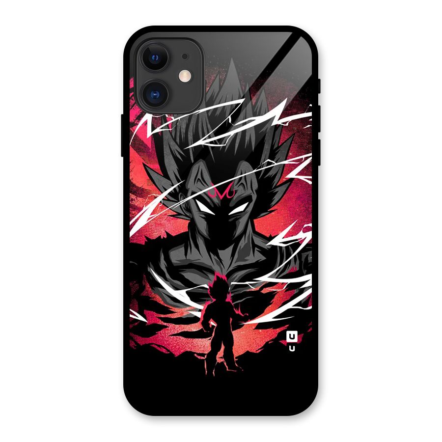 Cool Vegeta Glass Back Case for iPhone 11