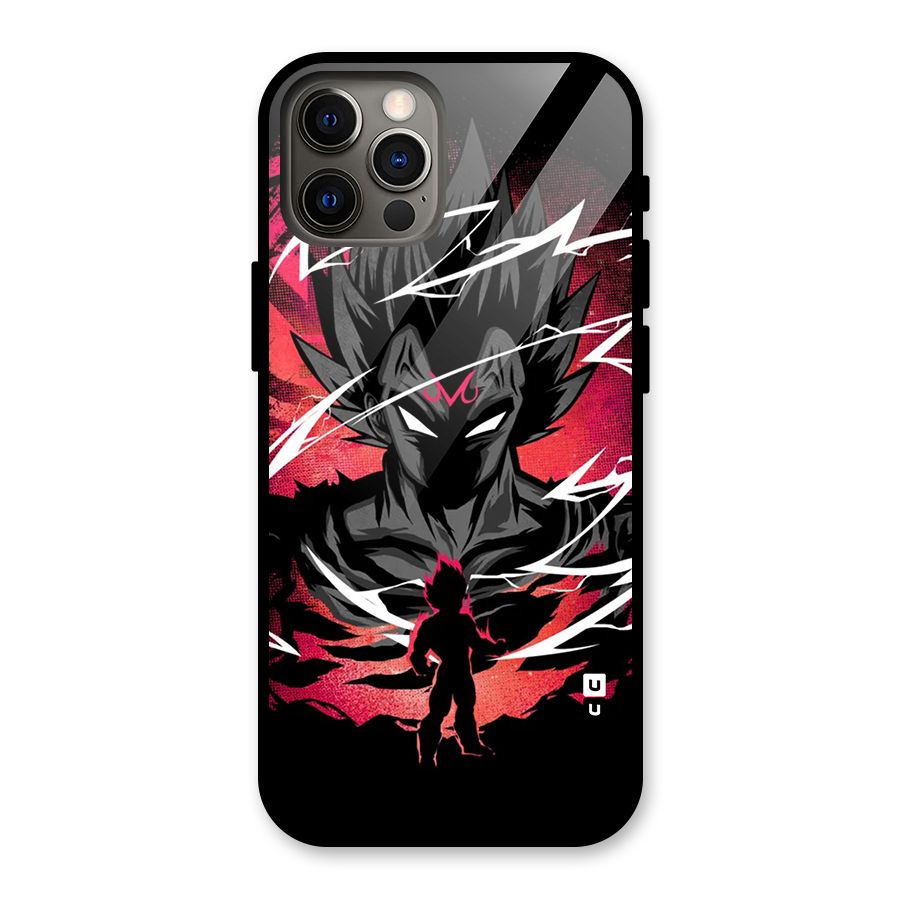 Cool Vegeta Glass Back Case for iPhone 12 Pro