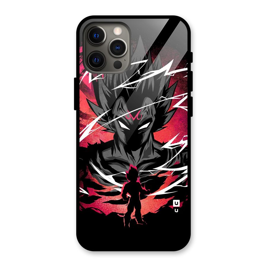 Cool Vegeta Glass Back Case for iPhone 12 Pro Max