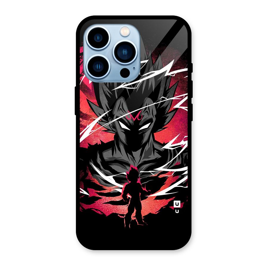 Cool Vegeta Glass Back Case for iPhone 13 Pro