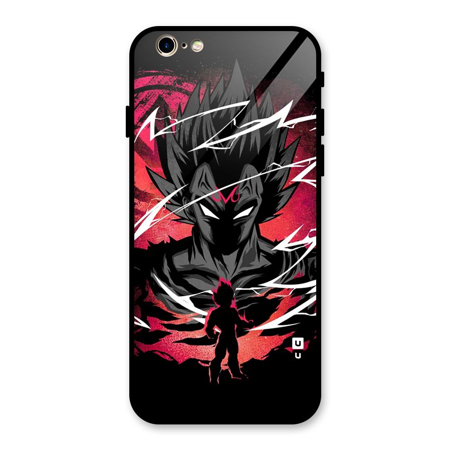 Cool Vegeta Glass Back Case for iPhone 6 6S