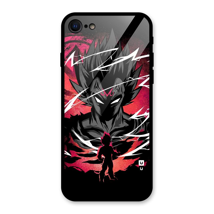 Cool Vegeta Glass Back Case for iPhone 7
