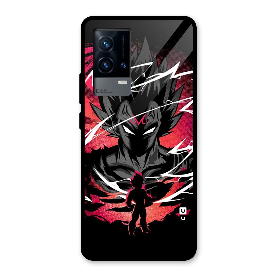 Cool Vegeta Glass Back Case for iQOO 9 5G