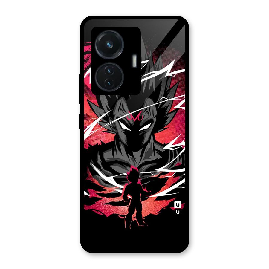 Cool Vegeta Glass Back Case for iQOO Z6 44W