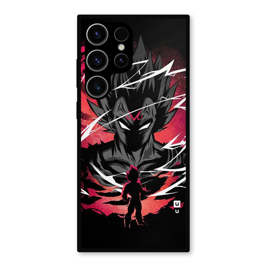 Cool Vegeta Metal Back Case for Galaxy S23 Ultra