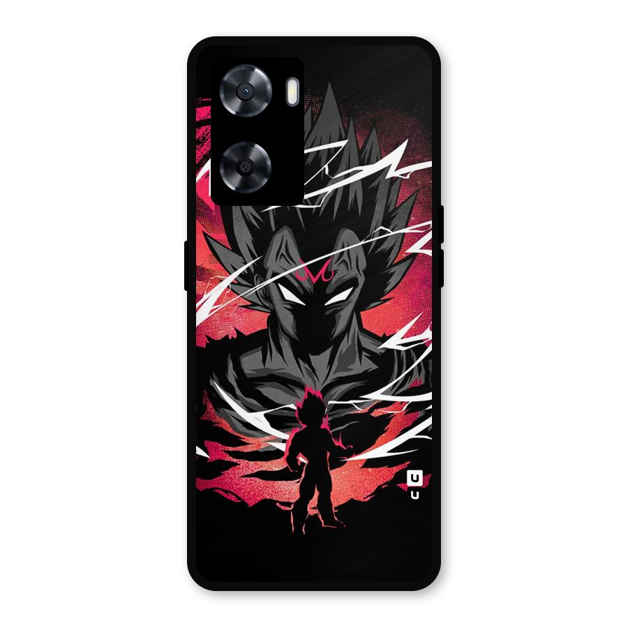 Cool Vegeta Metal Back Case for Oppo A57 2022