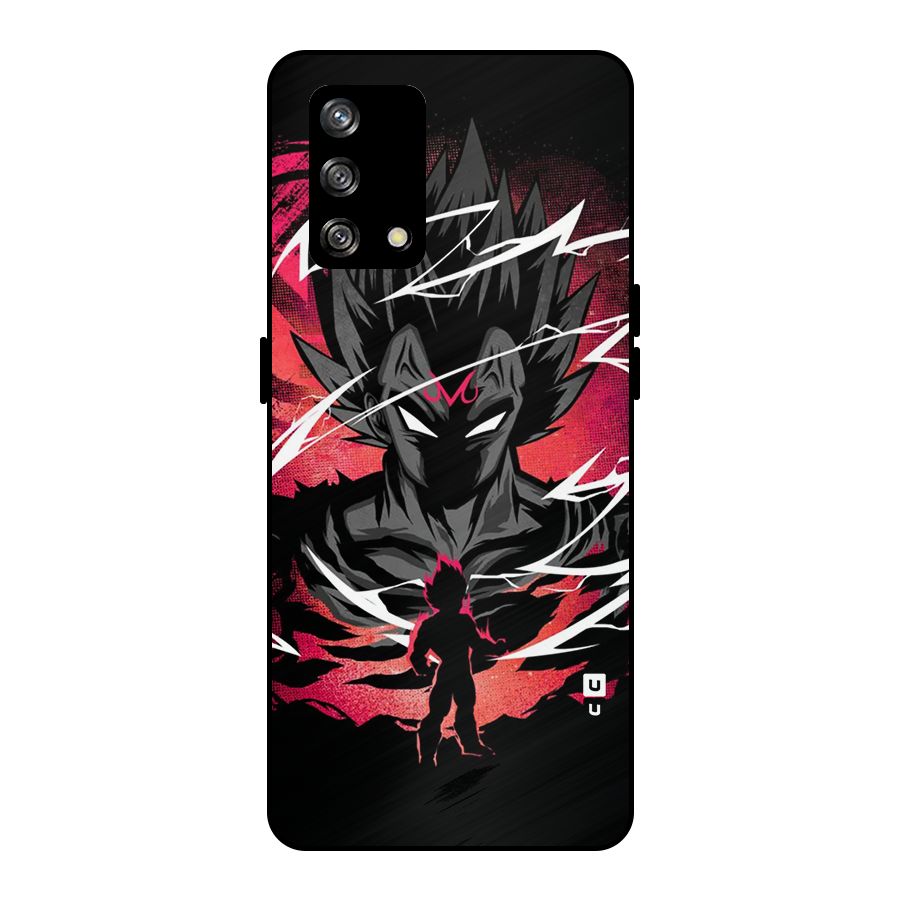 Cool Vegeta Metal Back Case for Oppo F19