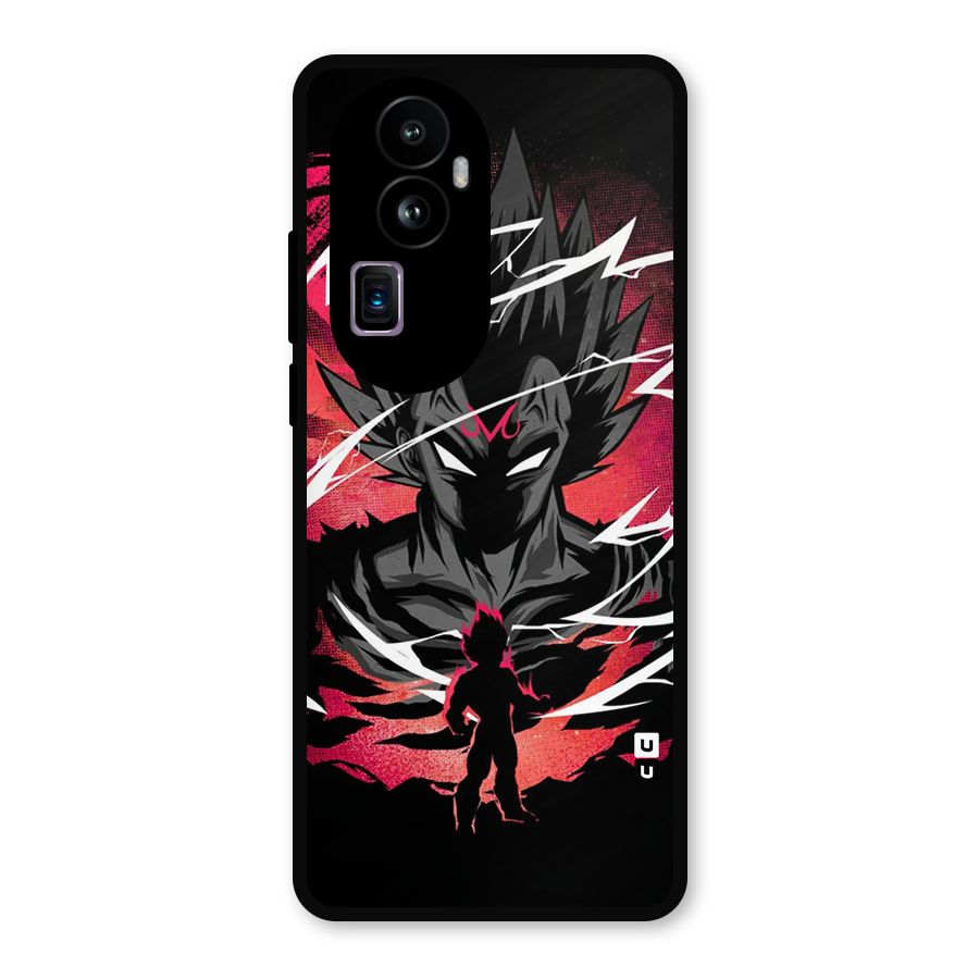 Cool Vegeta Metal Back Case for Oppo Reno10 Pro Plus