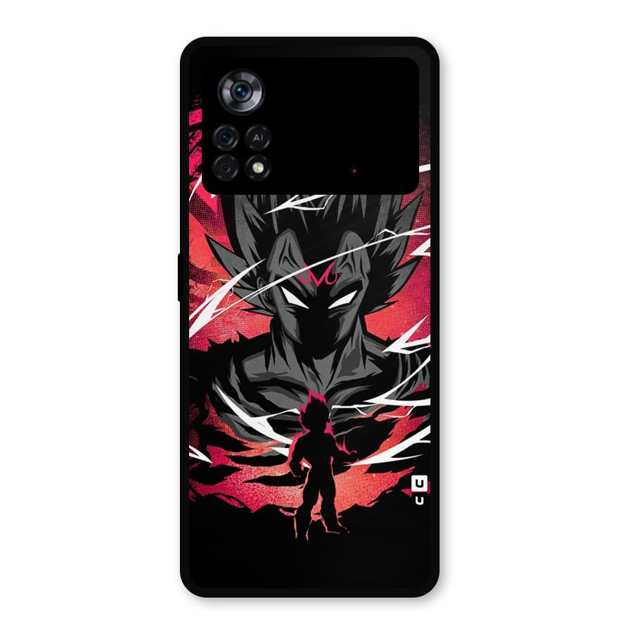 Cool Vegeta Metal Back Case for Poco X4 Pro 5G
