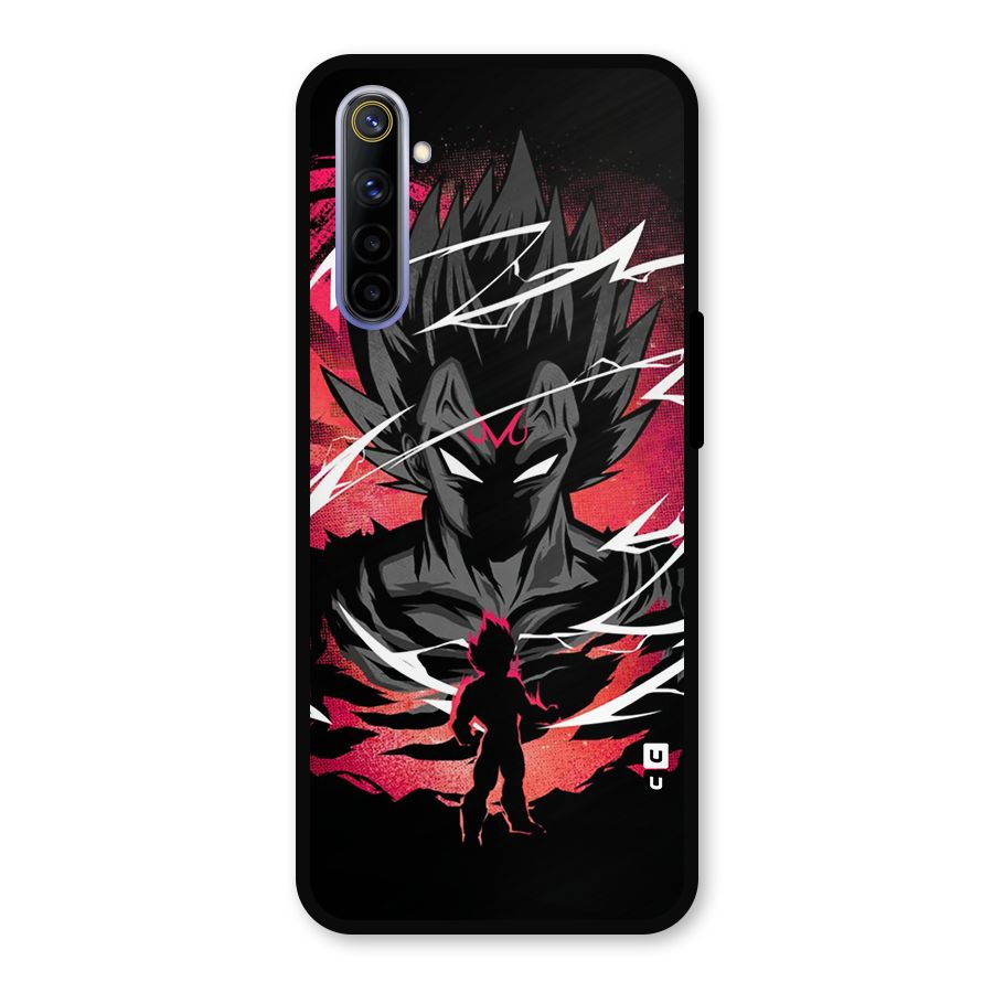 Cool Vegeta Metal Back Case for Realme 6i