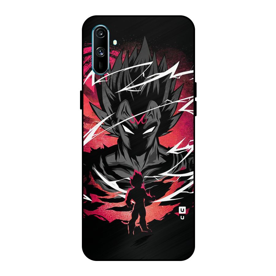 Cool Vegeta Metal Back Case for Realme C3
