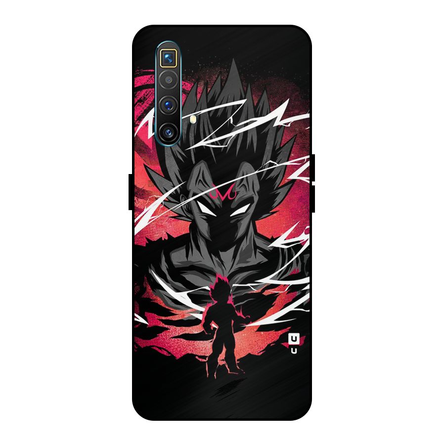 Cool Vegeta Metal Back Case for Realme X3