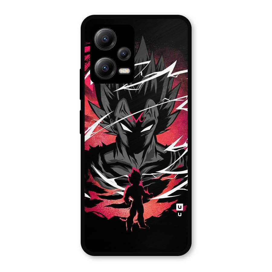Cool Vegeta Metal Back Case for Redmi Note 12 5G